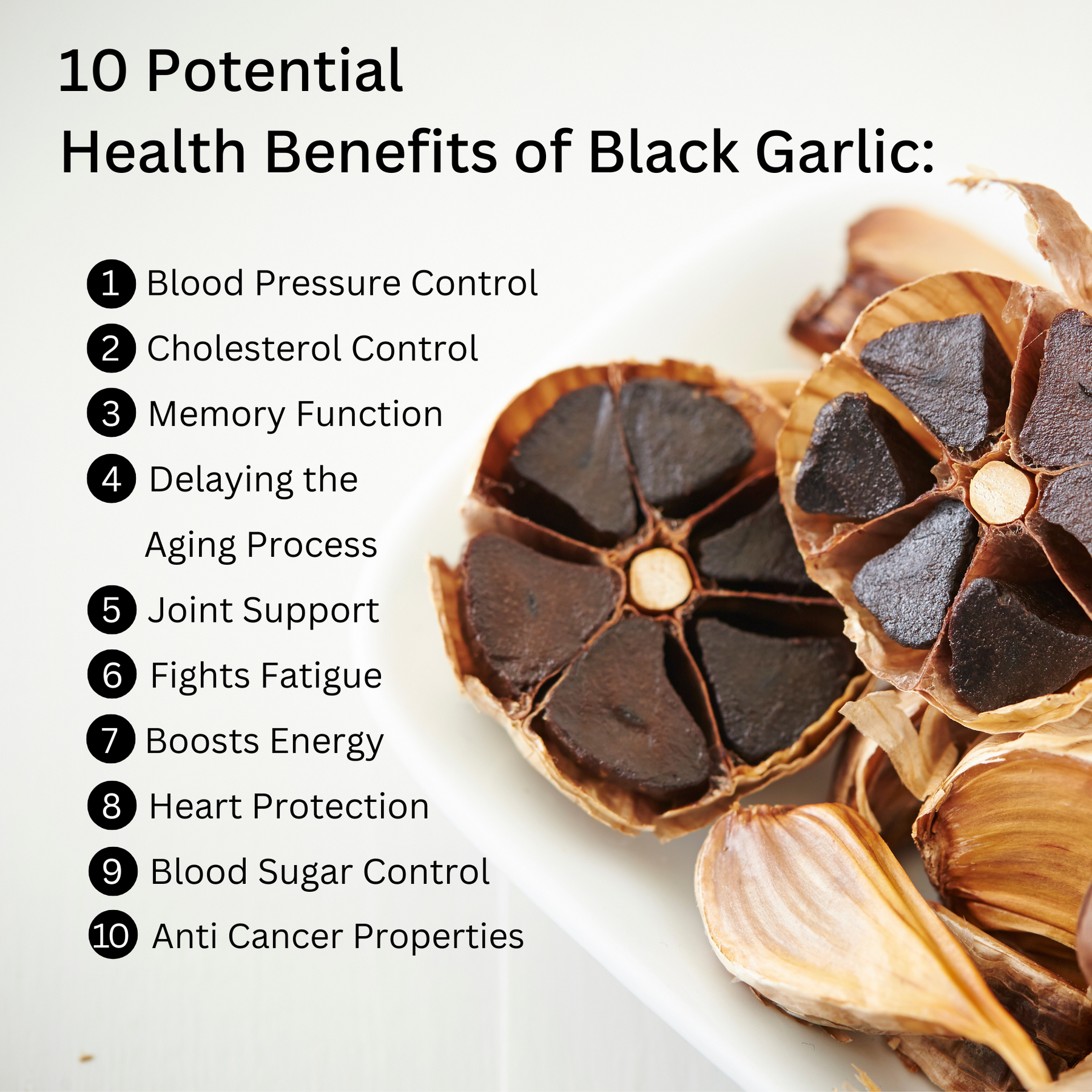 100% Organic Black Garlic