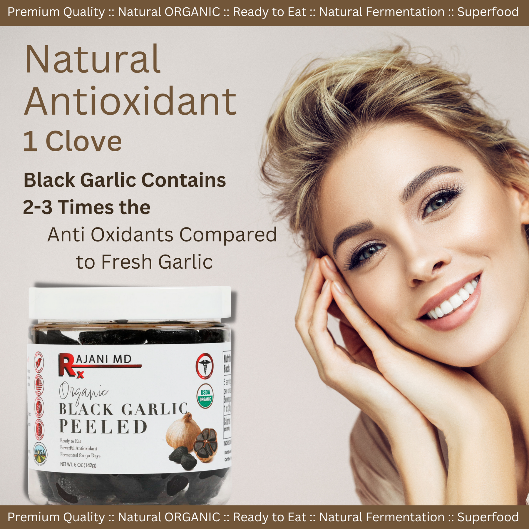 Authentic Organic Black Garlic